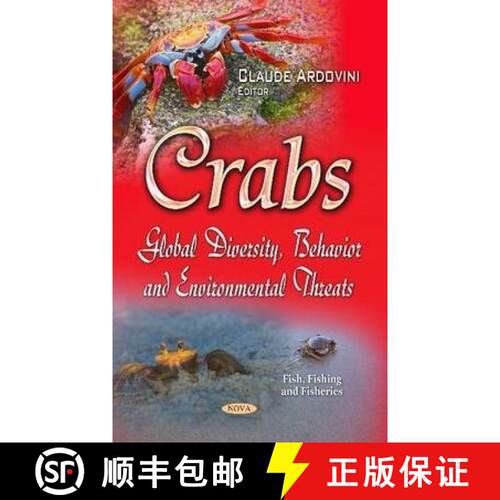 【3-4周达】精装 Crabs: Global Diversity, Behavior and Environmental Threats [9781633212893]