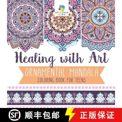 【3-4周达】Healing with Art | Ornamental Mandala | Coloring Book for Teens [9781645211808]
