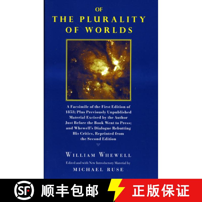 预订 Of the Plurality of Worlds: A facsimile of the first edition of 1853; plus previously unpublishe... [9780226894362]
