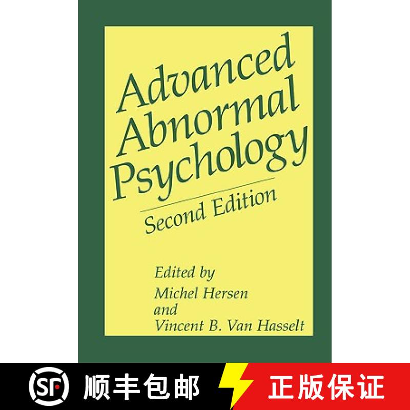 【3-4周达】Advanced Abnormal Psychology [9780306463815]