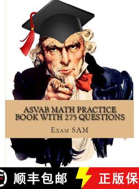 预订 ASVAB Math Practice Book with 275 Questions: 5 Arithmetic Reasoning and 5 Mathematics Knowledge ... [9781949282108]