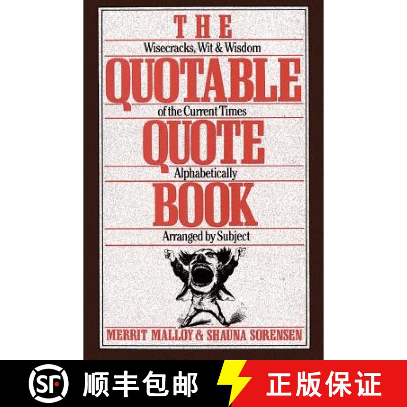 【3-4周达】The Quotable Quote Book [9780806512204]