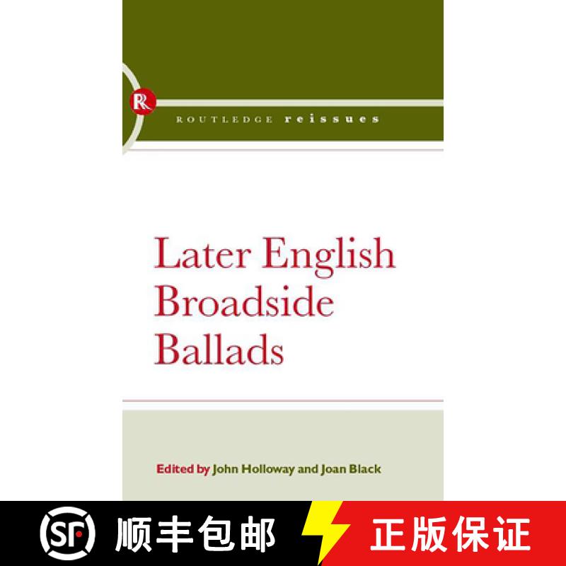 【3-4周达】LATER ENGLISH BROADSIDE BALLAD 2V [9780415372220]