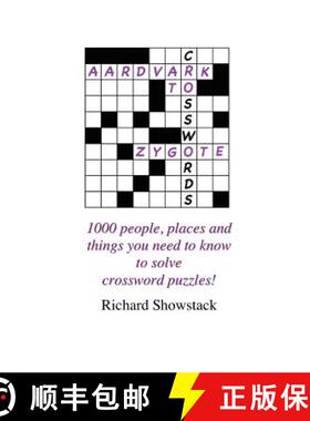 【3-4周达】Aardvark to Zygote: 1000 people, places and things you need to know to solve crossword puz... [9781430321439]