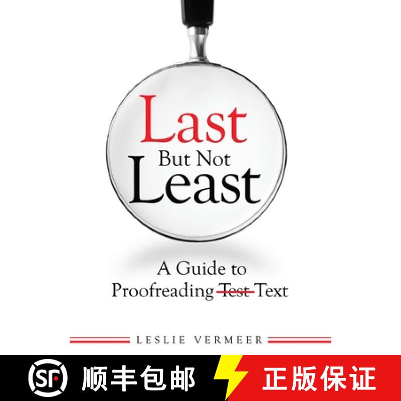 【3-4周达】Last But Not Least: A Guide to Proofreading Text [9781550597875]