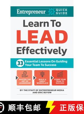 【3-4周达】Learn to Lead Effectively: 33 Essential Lessons on Guiding Your Team to Success [9781642011784]