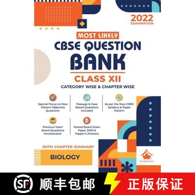 【3-4周达】Most Likely Question Bank - Biology: CBSE Class 12 for 2022 Examination [9789391184285]