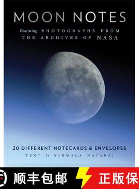 【3-4周达】Moon Notes: (Moon Themed Gifts, Moon Photography, NASA Gifts, Cool Notecards) [9781452174907]