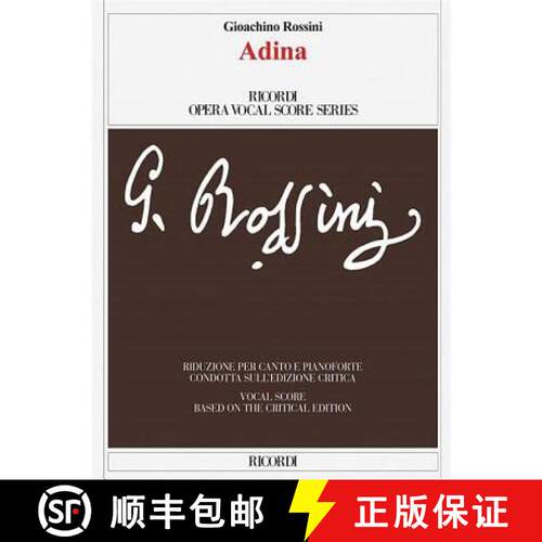 【3-4周达】Adina: Vocal Score Based on the Critical Edition by Fabrizio Della Seta [9788881920457]
