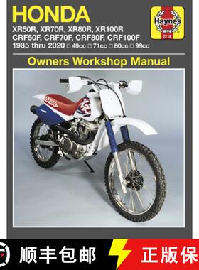 【3-4周达】Honda Xr50/70/80/100r & Crf50/70/80/100f, '85-'20 Haynes Repair Manual: Models Covered: Xr... [9781620923931]