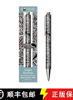 【3-4周达】Angela Harding: Blackbirds and Berries Boxed Decorative Ballpoint Pen [9781835625606]