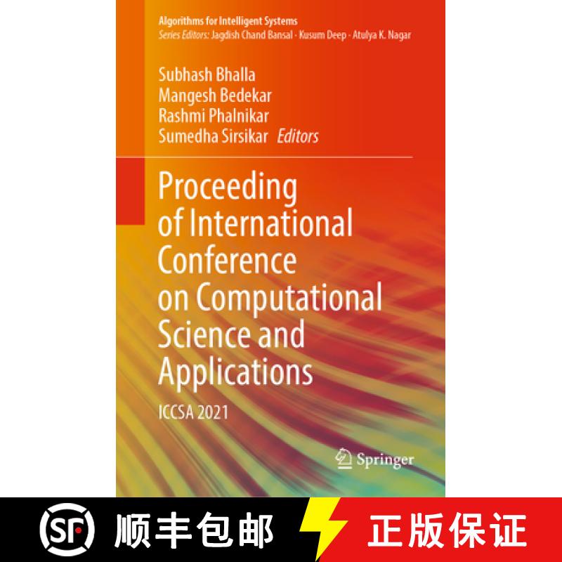 【3-4周达】Proceeding of International Conference on Computational Science and Applications: Iccsa 2021 [9789811908620]