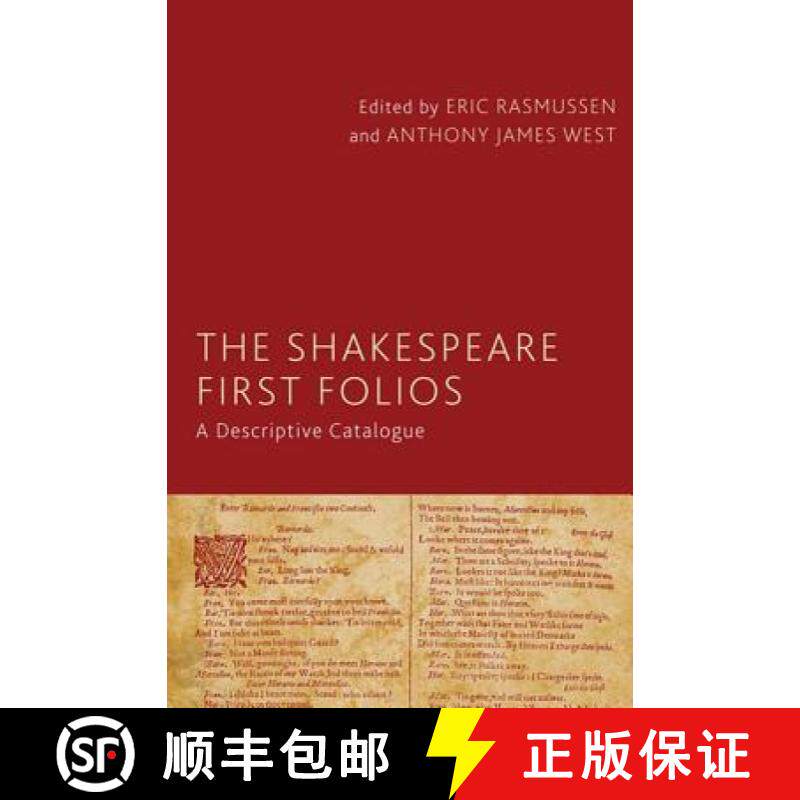 【3-4周达】The Shakespeare First Folios: A Descriptive Catalogue [9780230517653]