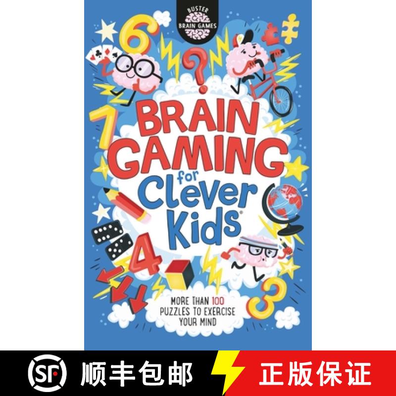 【2-3周达】Brain Gaming for Clever Kids (R) [9781780554723]
