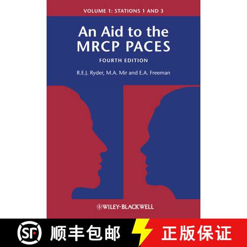 【3-4周达】An Aid To The Mrcp Paces Volume 1 - Stations 1 And3 4E [Wiley医学] [9780470655092]