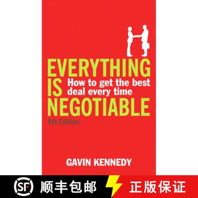 【3-4周达】谈判：如何在博弈中获得更多 Everything Is Negotiable: How to Get the Best Deal Every Time [9781847940018]