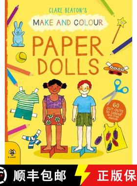 【3-4周达】Make & Colour Paper Dolls: 60 Cut-Outs to Colour and Free Stencils [9781912909285]