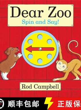 【3-4周达】Dear Zoo Spin and Say! : An interactive spinner book based on the bestselling preschool cl... [9781035055807]
