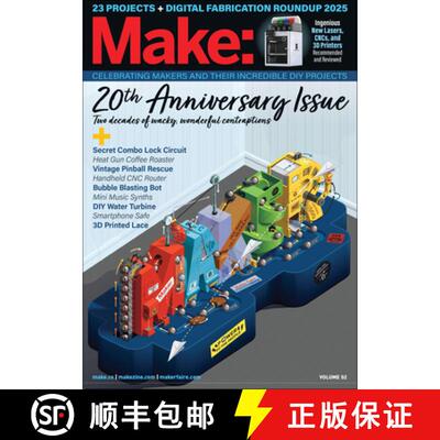 【3-4周达】Make: Volume 92: 20th Anniversary Issue [9781680458688]