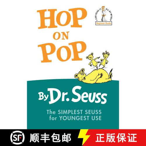 【3-4周达】精装 Hop on Pop: The Simplest Seuss for Youngest Use [9780394800295]