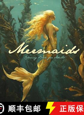 预订 Mermaids Coloring Book for Adults: Oil Painting Texture Coloring Book Grayscale | Mermaid Colori... [9781965017258]
