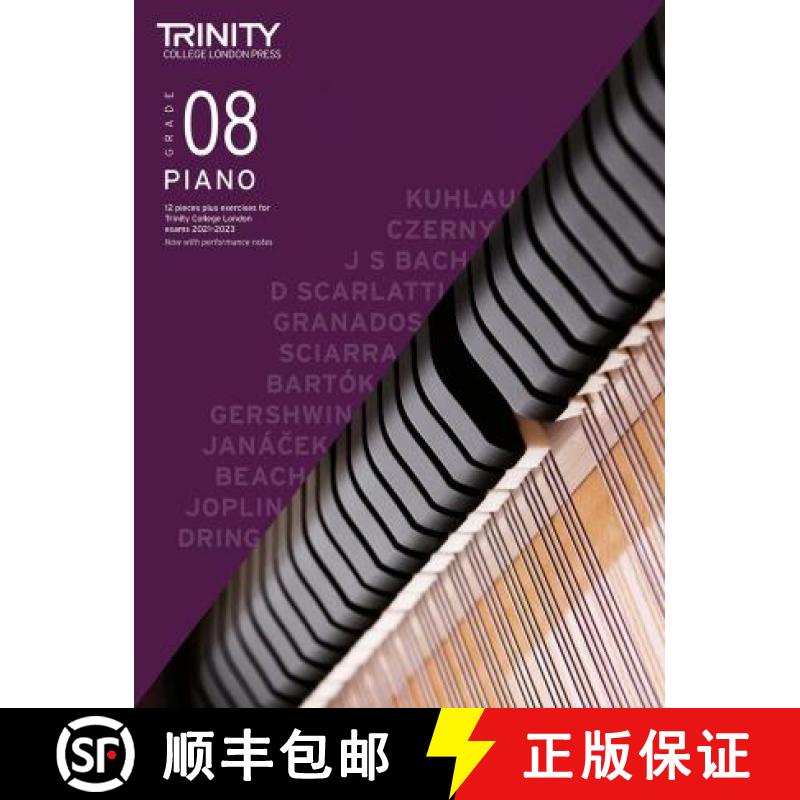 【2-3周达】Trinity College London Piano Exam Pieces Plus Exercises From 2021: Grade 8 [9780857369222]