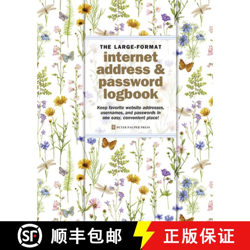 预订 Wildflower Garden Large Internet Address & Password Logbook [9781441343239]