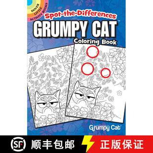 预订 Spot-The-Differences: Grumpy Cat Coloring Book [9780486819594]