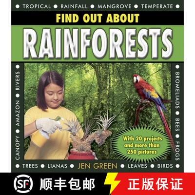 【3-4周达】精装 Find Out about Rainforests: With 20 Projects and More Than 250 Pictures [9781843227465]