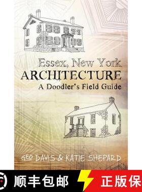 【3-4周达】Essex, New York Architecture: A Doodler's Field Guide [9780996787000]