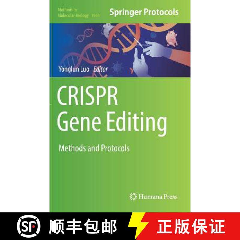 【3-4周达】CRISPR Gene Editing : Methods and Protocols [9781493991693]