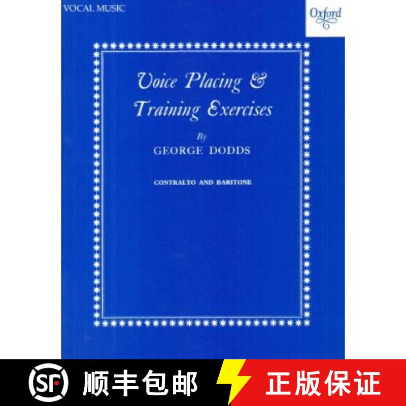【3-4周达】Voice placing and training exercises: Low voice (contralto or baritone) [9780193221413]