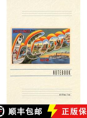 【3-4周达】Vintage Lined Notebook Greetings from La Crosse, Wisconsin [9798385454488]