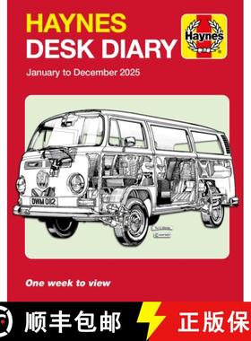 【3-4周达】Haynes 2025 Desk Diary: January to December 2025 [9781785218668]