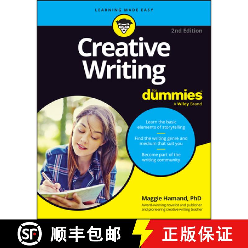 【3-4周达】Creative Writing For Dummies, 2nd Edition Paper [9781394196661]