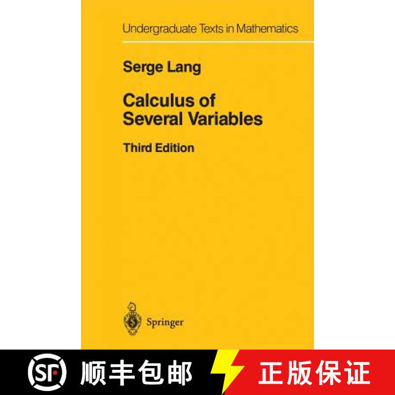 【3-4周达】Calculus of Several Variables [9781461270010]