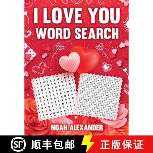 【3-4周达】I Love You Word Search: Romantic Gift Book [9781915372673]