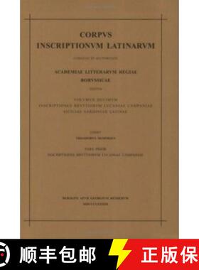 【3-4周达】Inscriptiones Bruttiorum, Lucaniae, Campaniae, Siciliae, Sardiniae Latinae : Pars I: Inscr... [9783110013900]