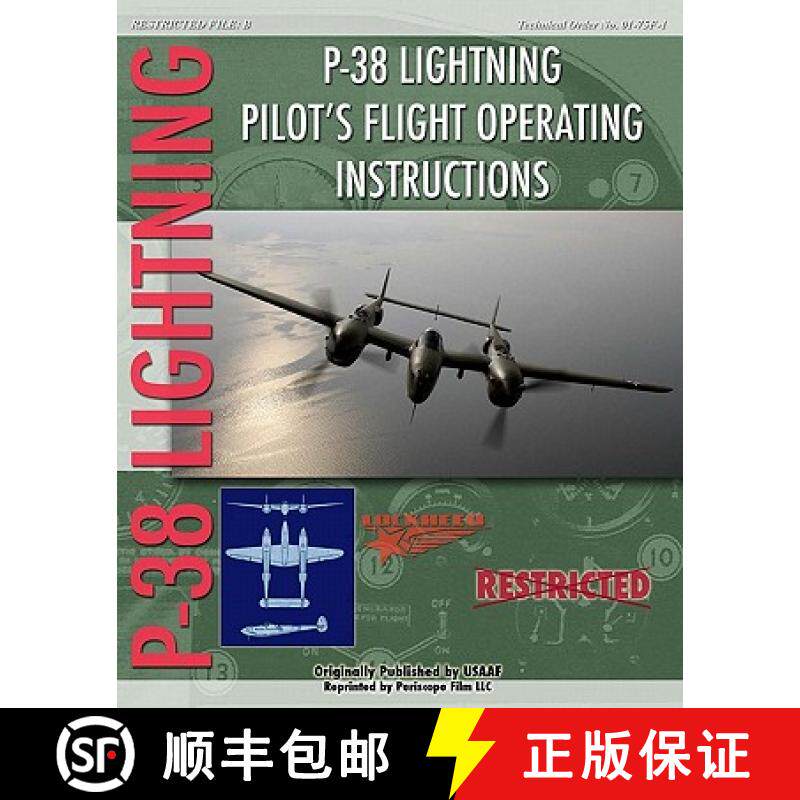 预订 P-38 Lighting Pilot's Flight Operating Instructions [9781935327936]