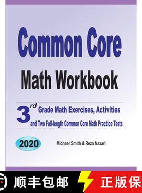 【3-4周达】Common Core Math Workbook: 3rd Grade Math Exercises, Activities, and Two Full-Length Commo... [9781646126828]
