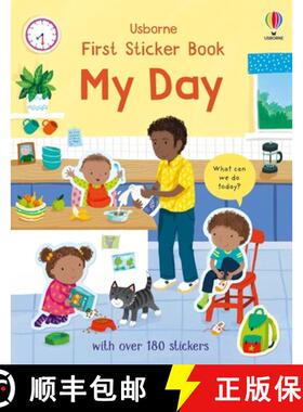 【3-4周达】First Sticker Book My Day [9781474999151]