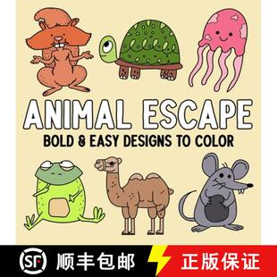 Designs Escape 9798330586523 Color Easy and Bold Animal 预订