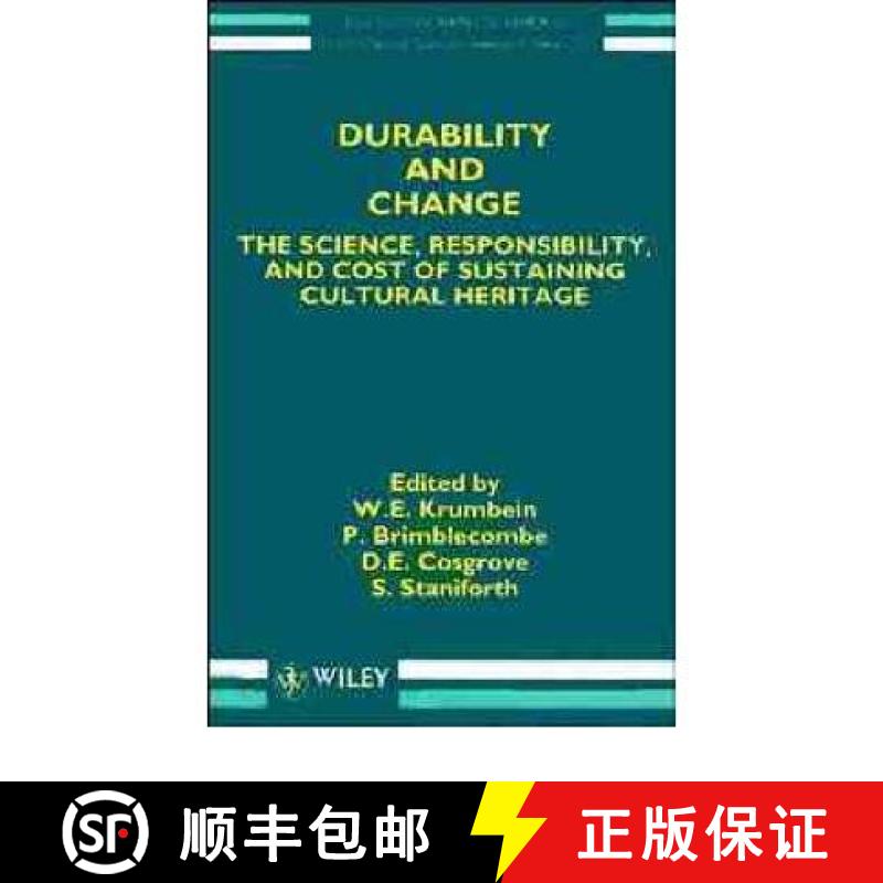 【3-4周达】Dahlem Es15 Durability & Change - The Science, Responsibility & Cost Of Sustaining Cultura... [9780471952213]
