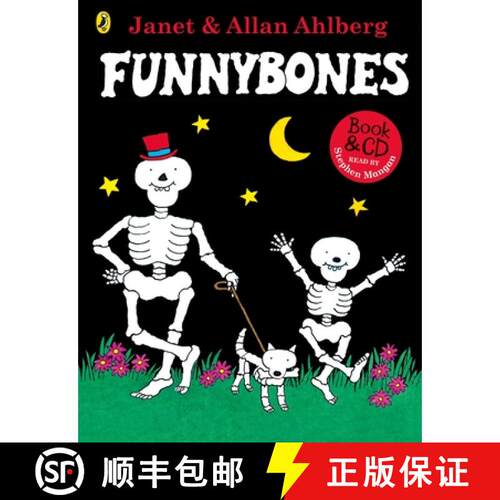 【3-4周达】Funnybones : (Book & CD) The laugh-out-loud Halloween classic [9780141378282]