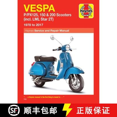 【3-4周达】Vespa P/Px125, 150 & 200 Scooters Service & Repair Manual: (incl. LML Star 2t) 1978 to 2017 [9781785214356]