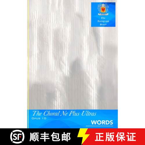 【3-4周达】The Choral Ne Plus Ultras, Opus 10 - Words [9781738410668]