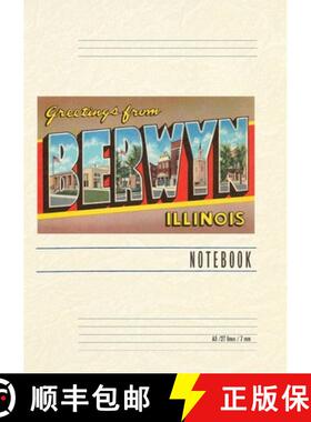 预订 Vintage Lined Notebook Greetings from Berwyn, Illinois [9798385414871]