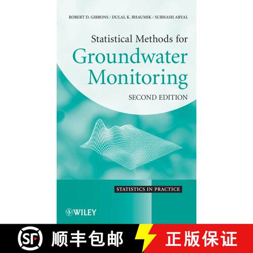 【3-4周达】精装 Statistical Methods For Groundwater Monitoring, Second Edition [Wiley统计学] [9780470164969]