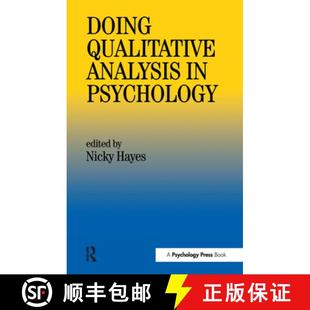 【3-4周达】Doing Qualitative Analysis In Psychology [9780863777417]