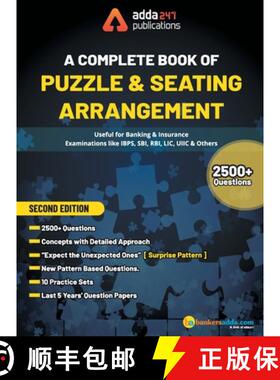 预订 A Complete Book of Puzzles & Seating Arrangement (Second Printed English Edition) [9788194032649]